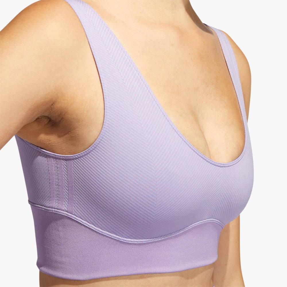 Спортивный топ adidas Ivy Park Knit Scoop Bra Dust Purple/Purple Glow