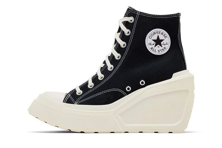 Кроссовки Converse Wmns Chuck 70 De Luxe Wedge 'Black Egret'