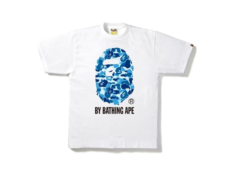Футболка BAPE ABC Camo By Bathing Tee White/Blue
