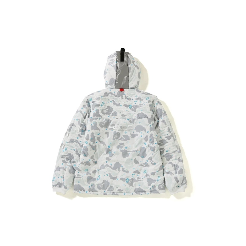 Куртка с капюшоном BAPE Space Camo Hoodie Jacket White