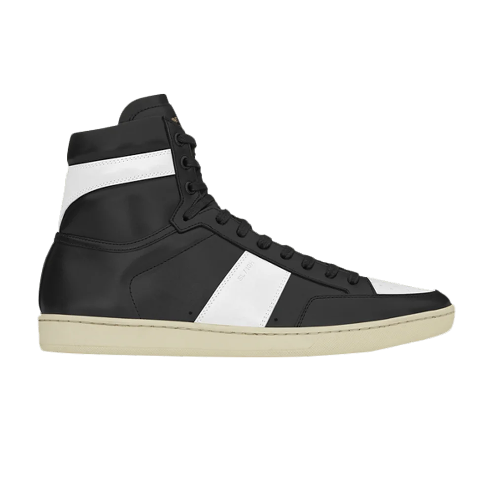 Krossovki-Saint-Laurent-Signature-Court-Classic-SL10H-High-Top-Sneaker-Black-White