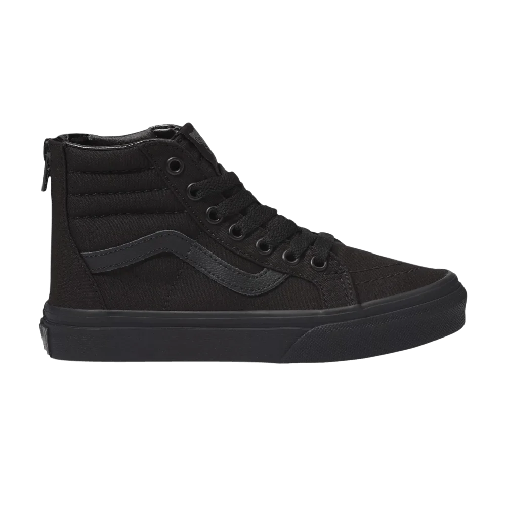 Krossovki-Vans-Sk8-Hi-Zip-Kids-Pop-Check-Black