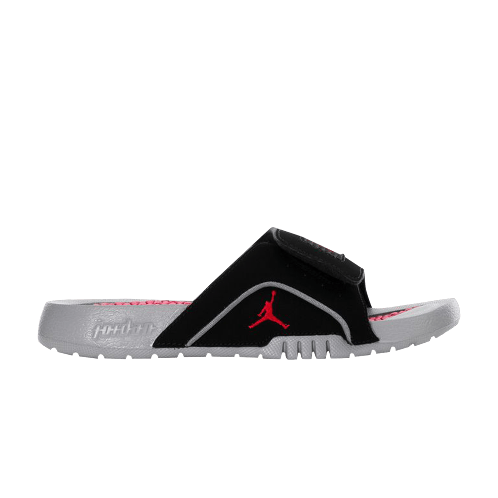 Кроссовки Air Jordan Hydro 4 Retro Slide GS 'Black Cement Grey'