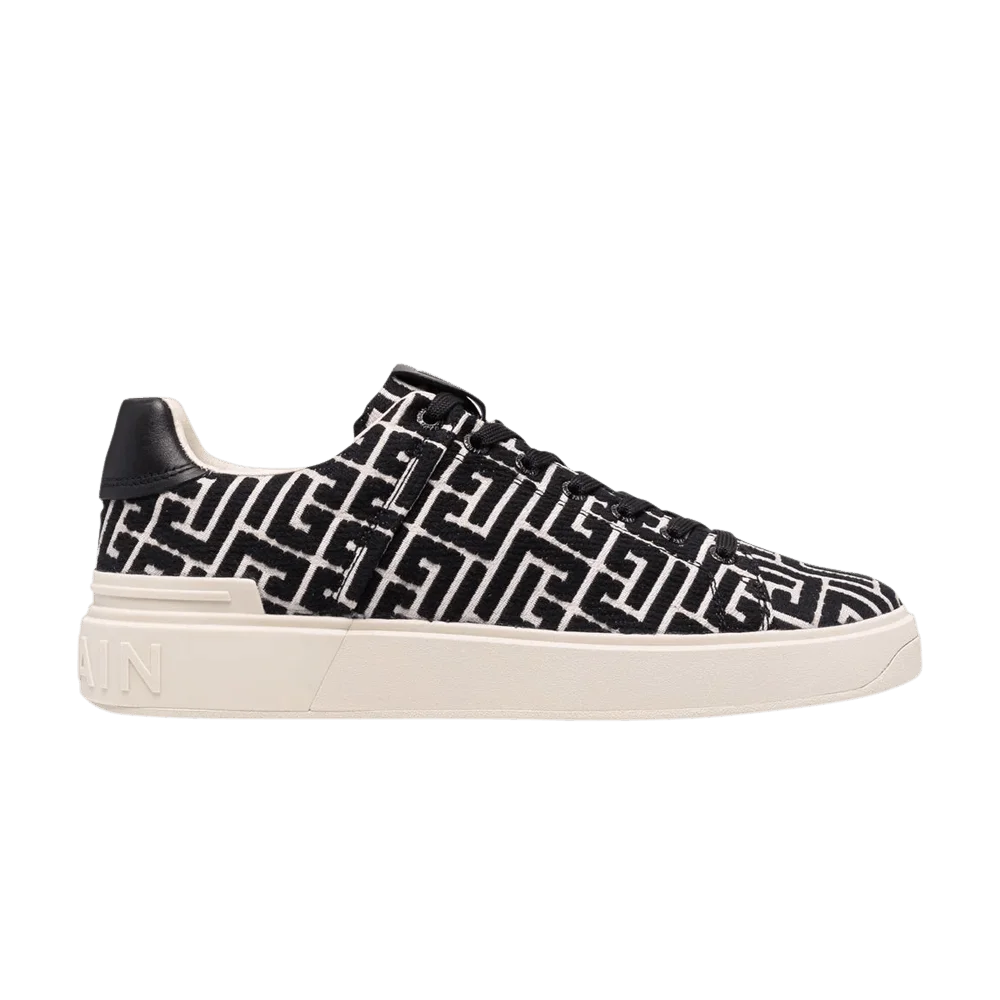Кроссовки Balmain B-Court 'Black Monogram'