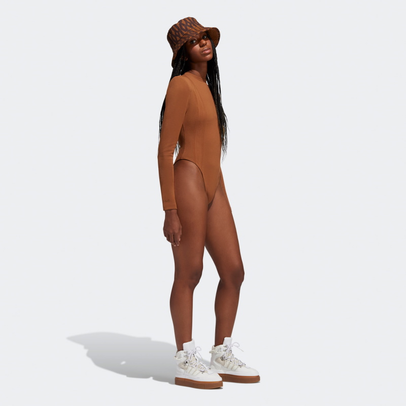 Боди adidas Ivy Park 3-Stripes Bodysuit Wild Brown