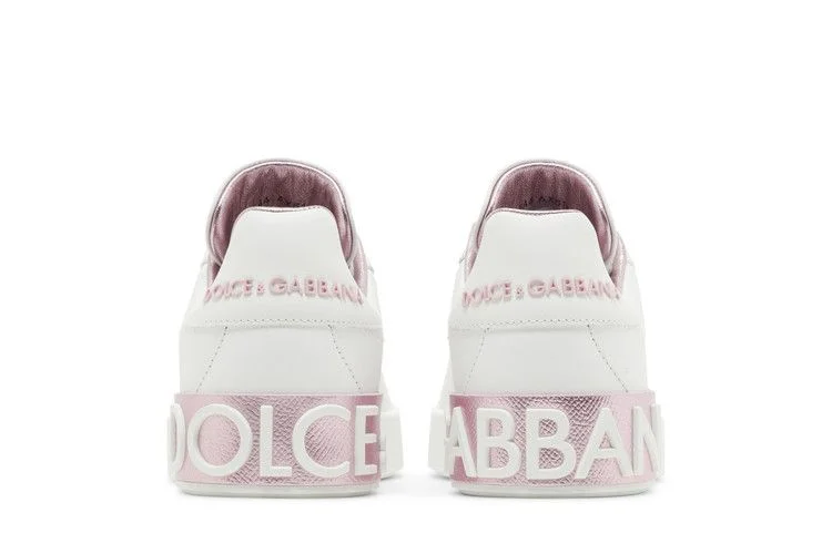 Кроссовки Dolce & Gabbana Wmns Portofino 'White Pink'