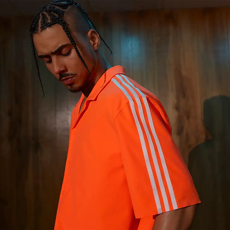Рубашка adidas Ivy Park Swim Cover-Up Shirt (Mens) Solar Orange