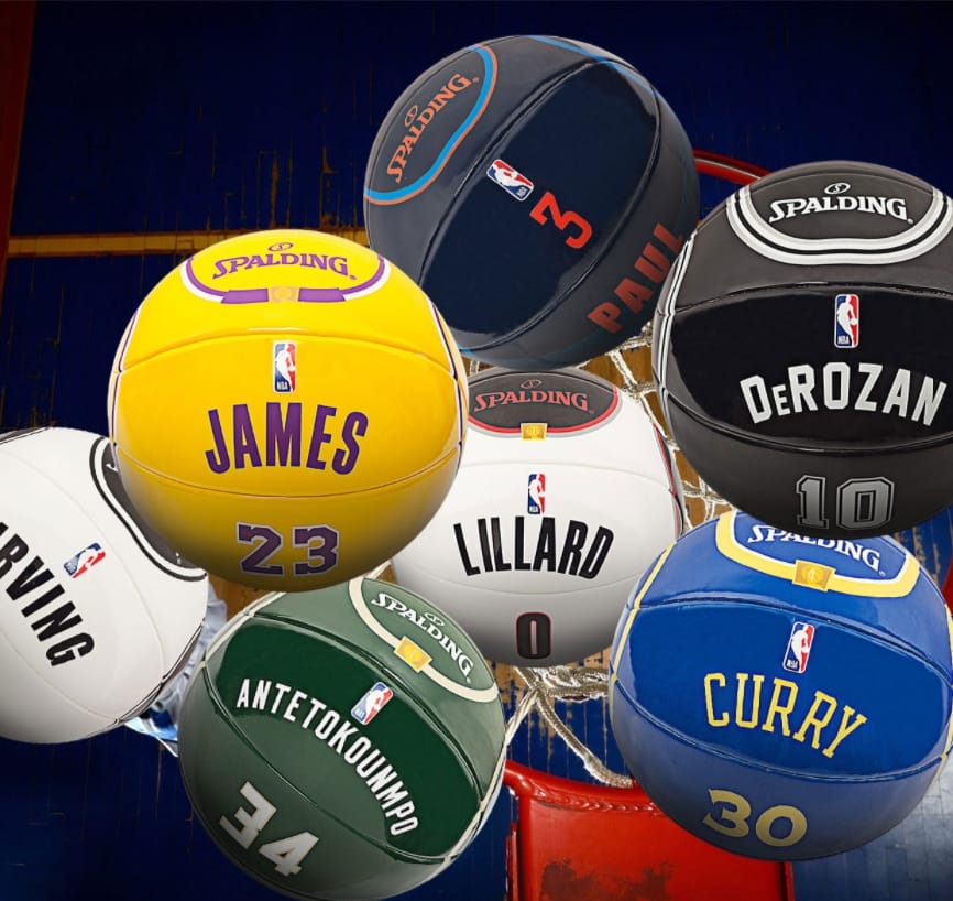Баскетбольный подарочный мяч 2020 NBA Spalding Basketball Ball