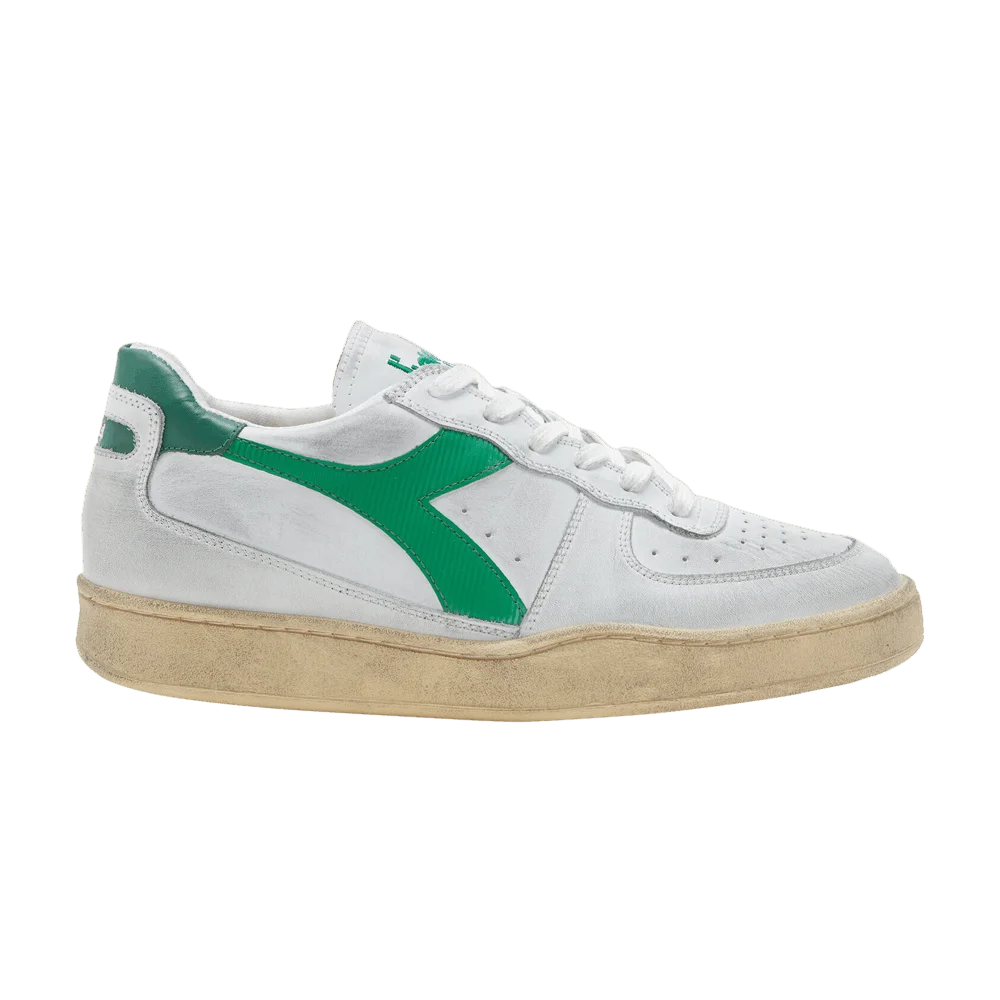 Кроссовки Diadora Mi Basket Low Used 'White Verdant Green'