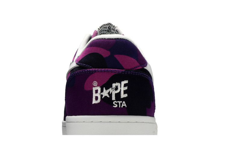 Bapesta Canvas Low 'Purple Camo'