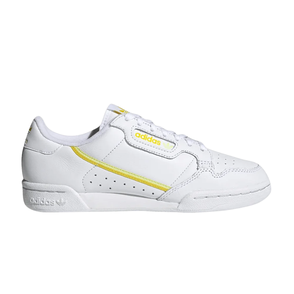 Krossovki-Adidas-Wmns-Continental-80-White-Semi-Frozen-Yellow