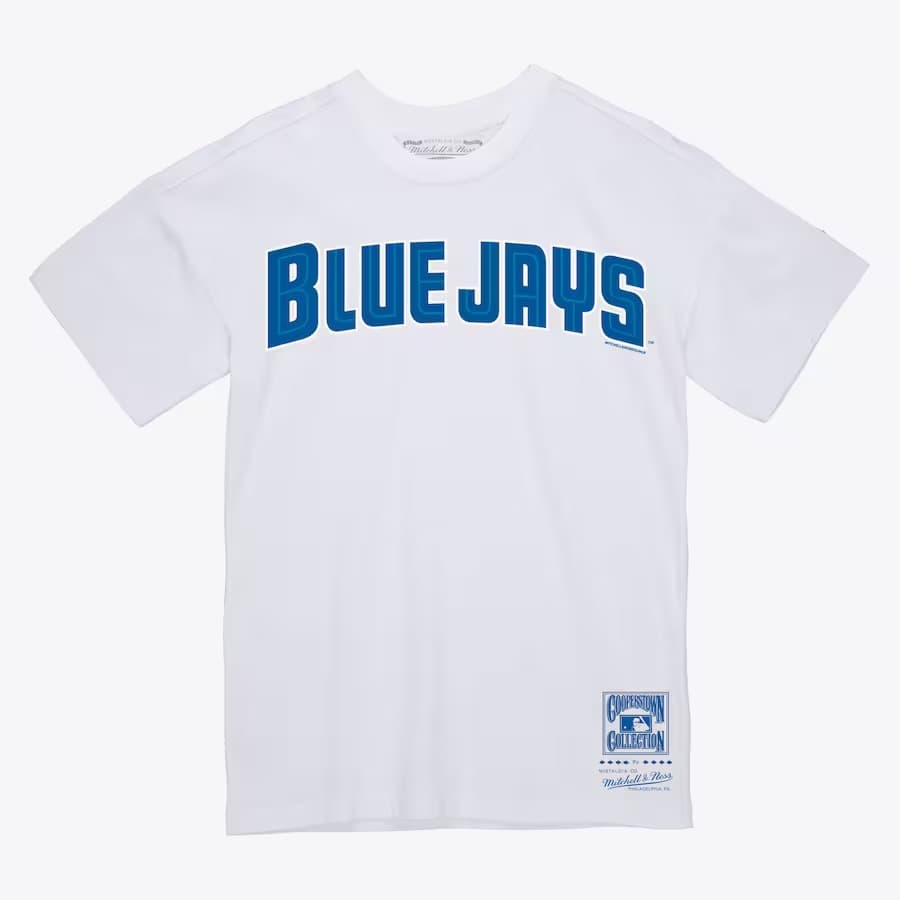 Футболка Mitchell & Ness White Toronto Blue Jays Wordmark T-Shirt