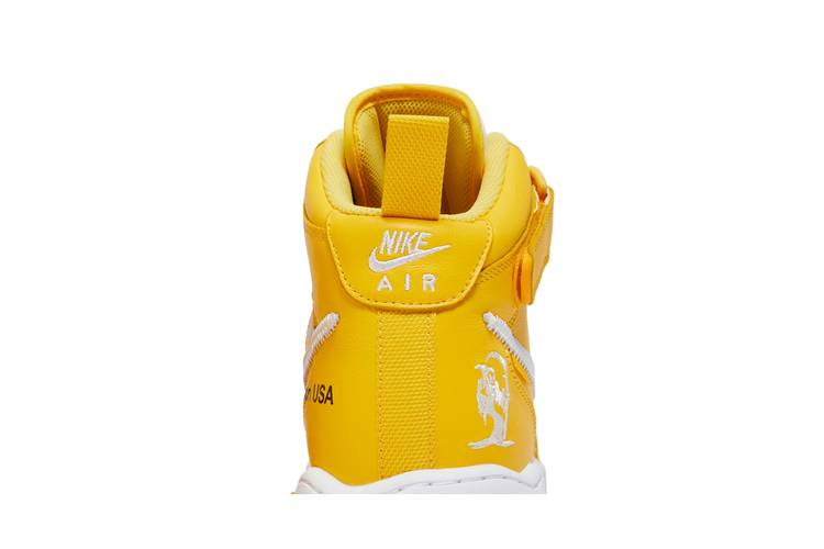 Кроссовки Off-White x Nike Air Force 1 Mid SP Leather 'Varsity Maize'