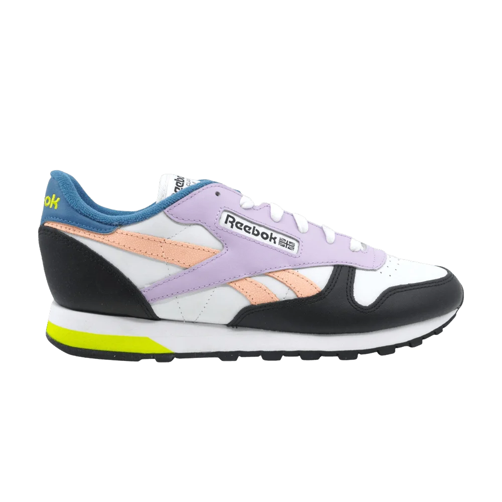 Krossovki-Reebok-Classic-Leather-White-Aurora-Green-Black