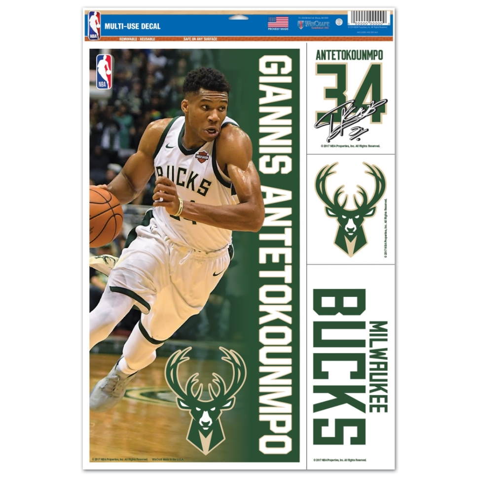 Wincraft-Giannis-Antetokounmpo-Milwaukee-Bucks-Decal-11-x-17-Stickers