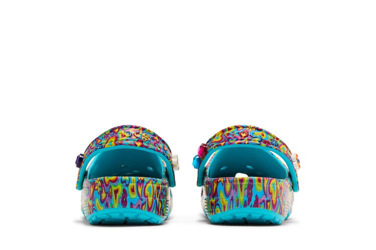 Кроссовки Crocs Lisa Frank x Classic Clog Kids 'Digital Aqua Multi Hearts'