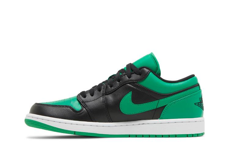 Кроссовки Air Jordan 1 Low 'Black Lucky Green'