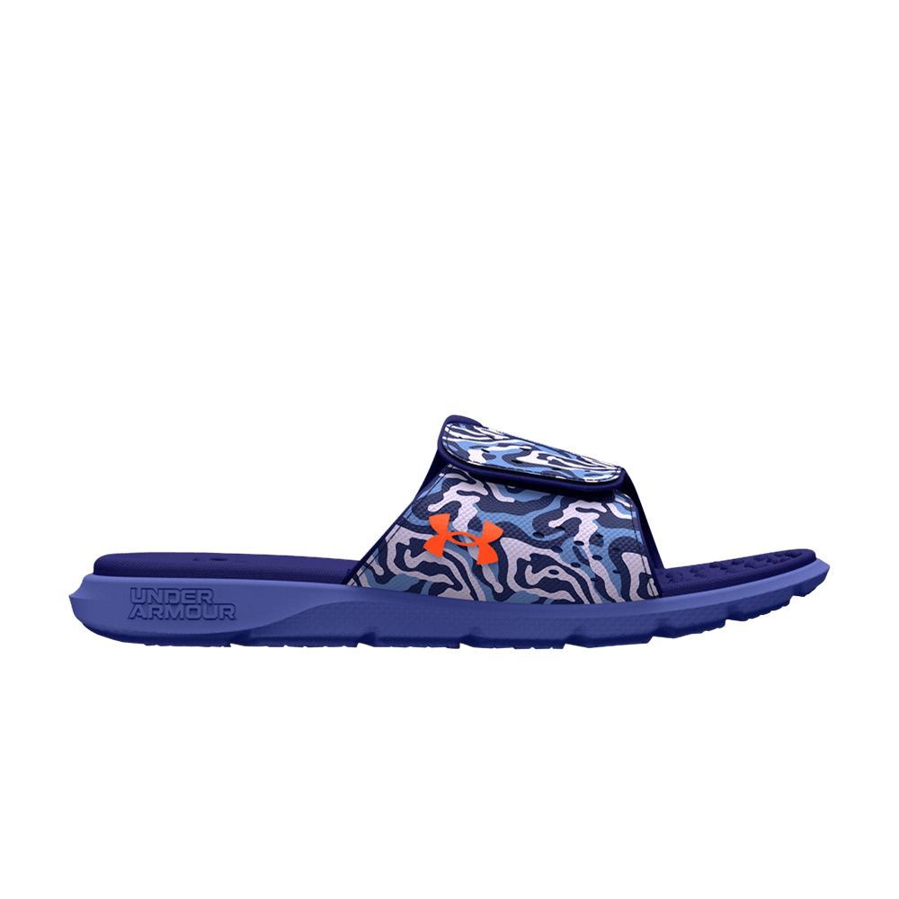 Кроссовки Under Armour Wmns Ignite Pro Graphic Strap Slide 'Baja Blue Camo'