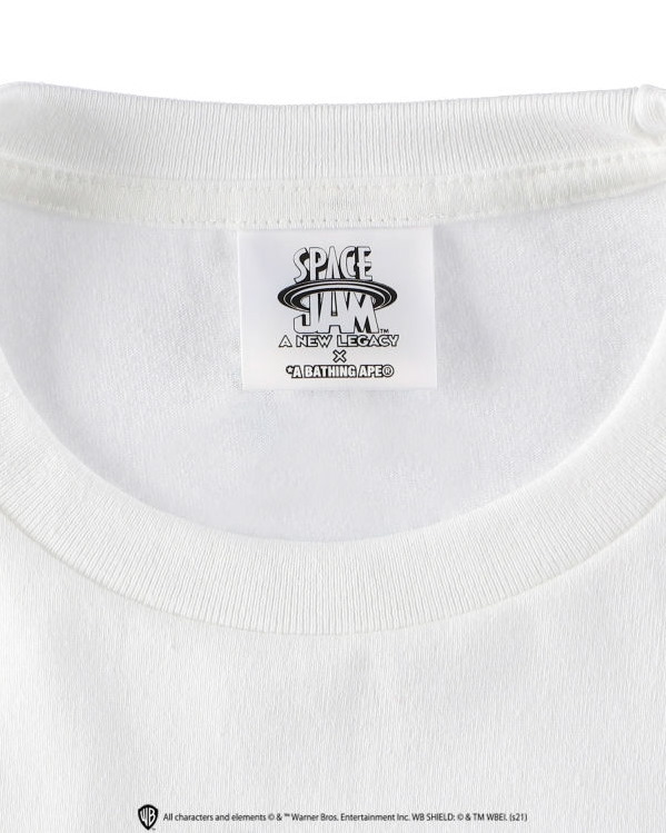 Футболка BAPE x Space Jam Logo Tee White