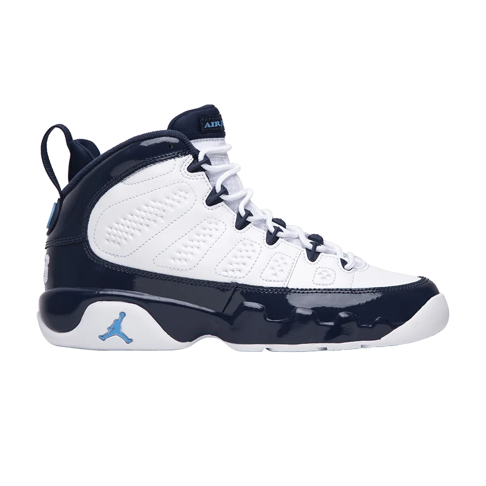 Krossovki-Air-Jordan-9-Retro-GS-UNC