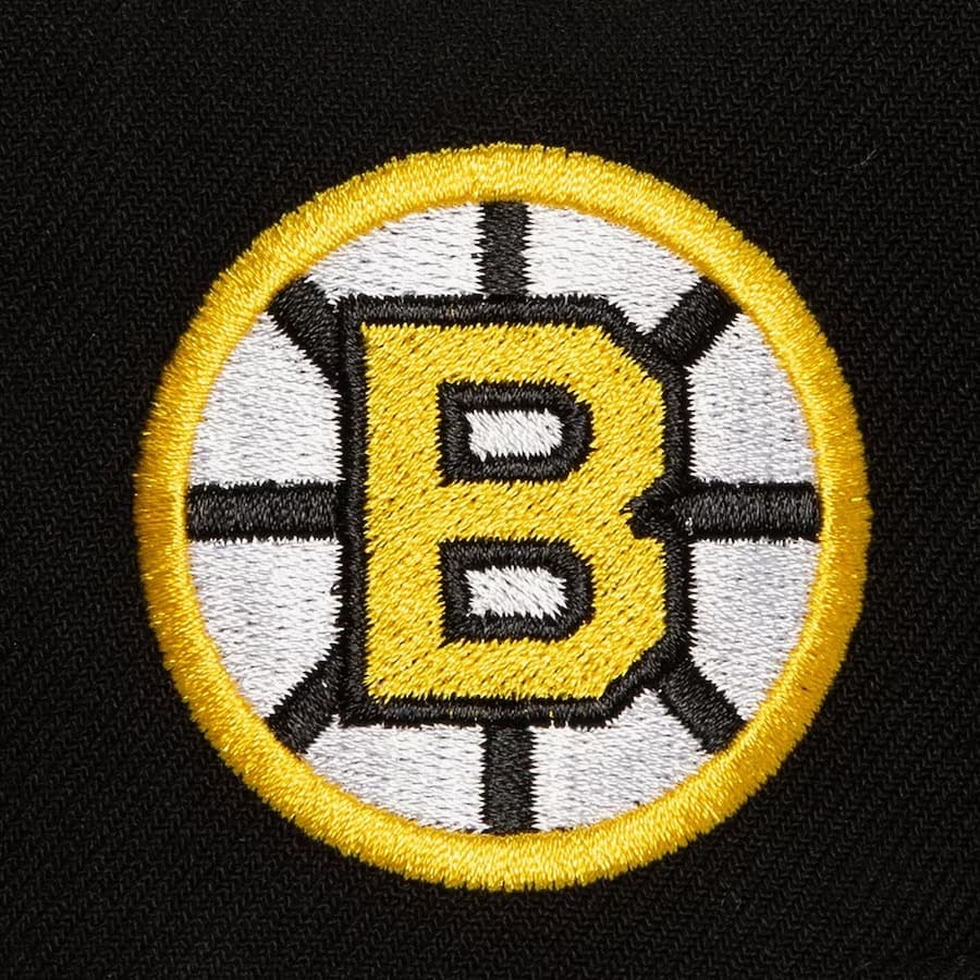 Бейсболка Mitchell & Ness Black Boston Bruins Retro Sport Vintage Snapback Hat