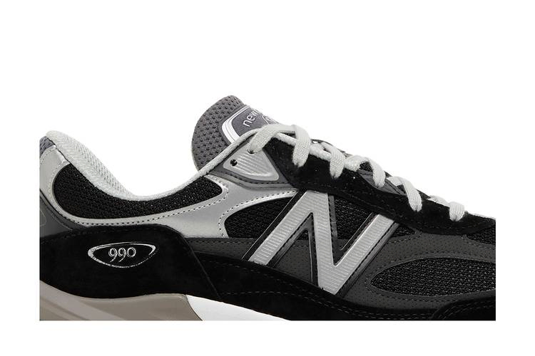 Кроссовки New Balance 990v6 Made in USA 2E Wide 'Black Silver'