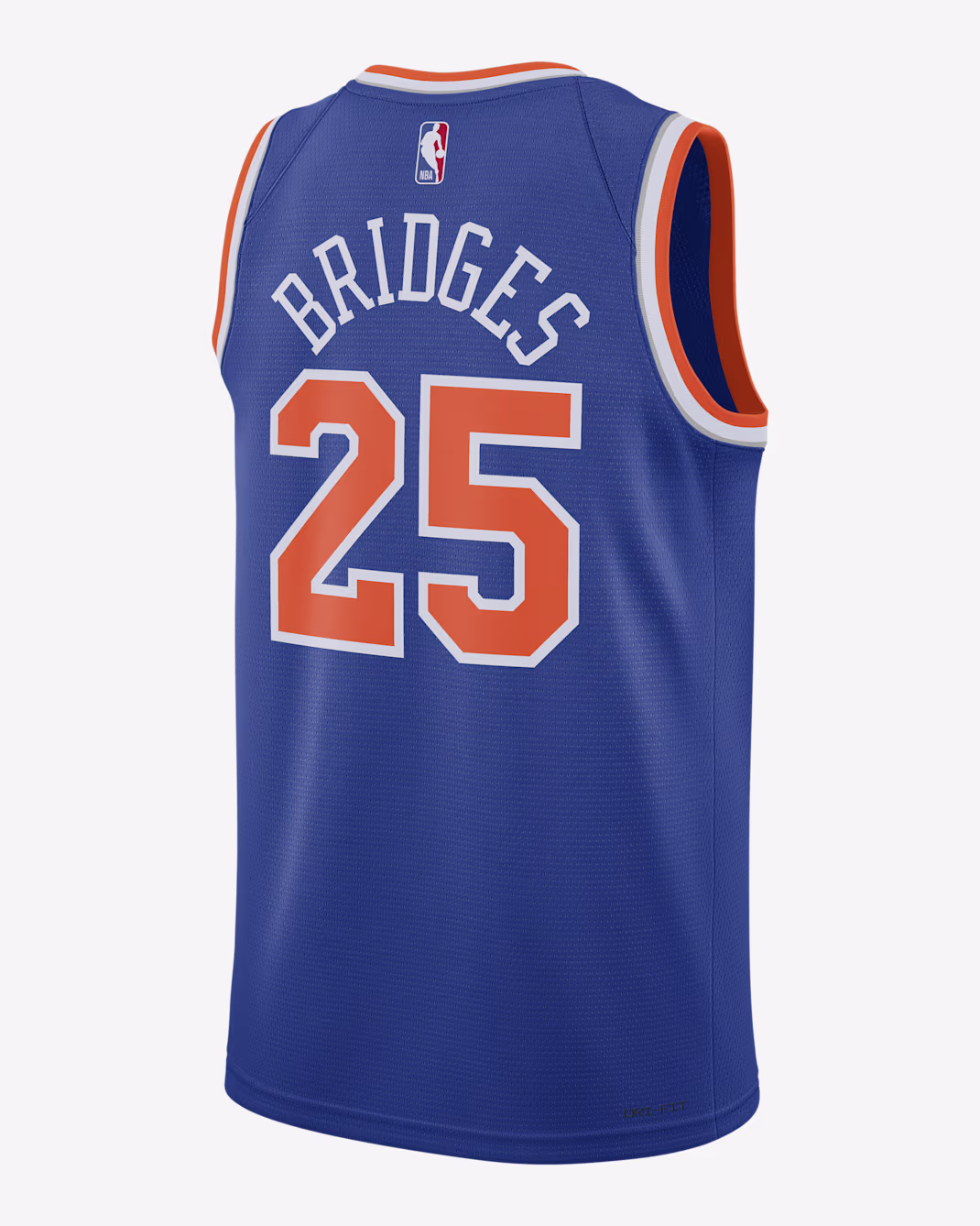 Баскетбольное джерси Nike NBA Mikal Bridges NYK 24-25 Icon Edition Swingman
