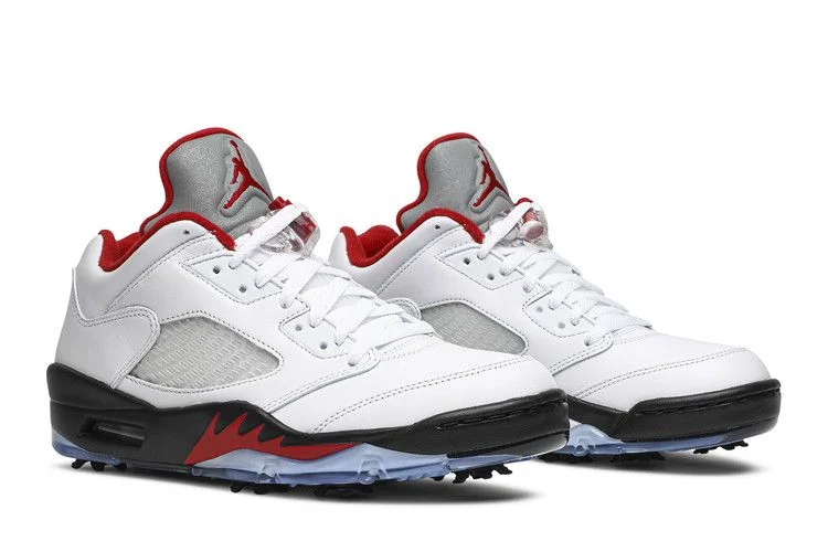 Krossovki-Air-Jordan-5-Low-Golf-White-Fire-Red-7