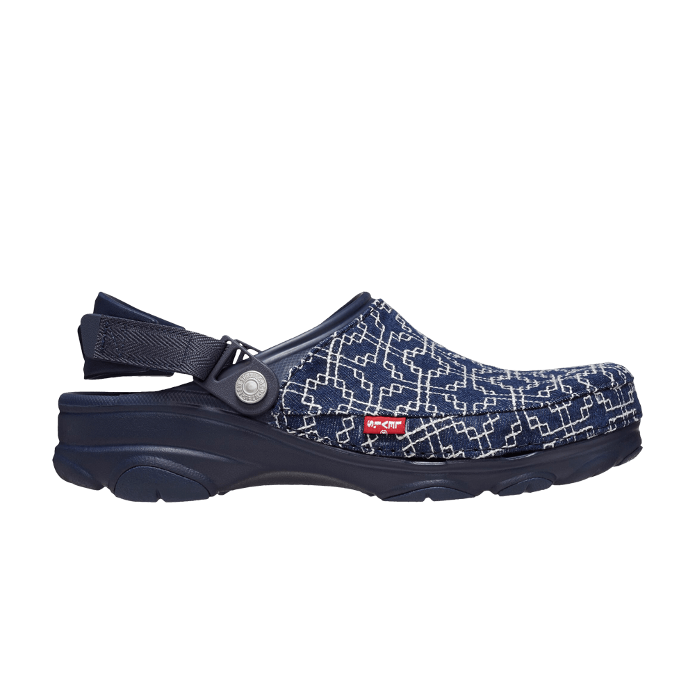 Сабо Levi's x Crocs Classic All-Terrain Clog 'Sashiko - Navy'