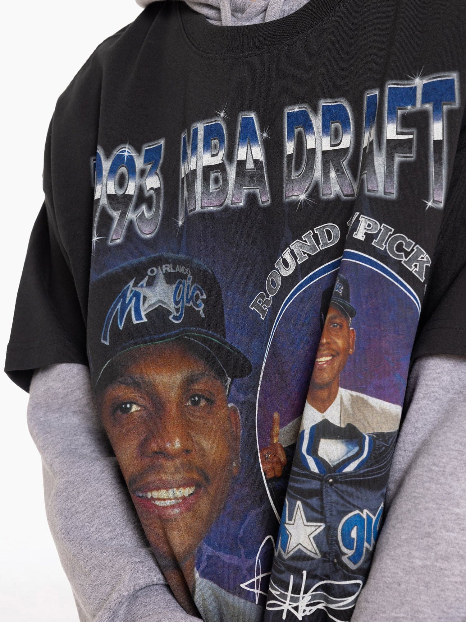 Футболка Mitchell & Ness Penny Hardaway Orlando Magic 1993 NBA Draft Day Vintage T-Shirt