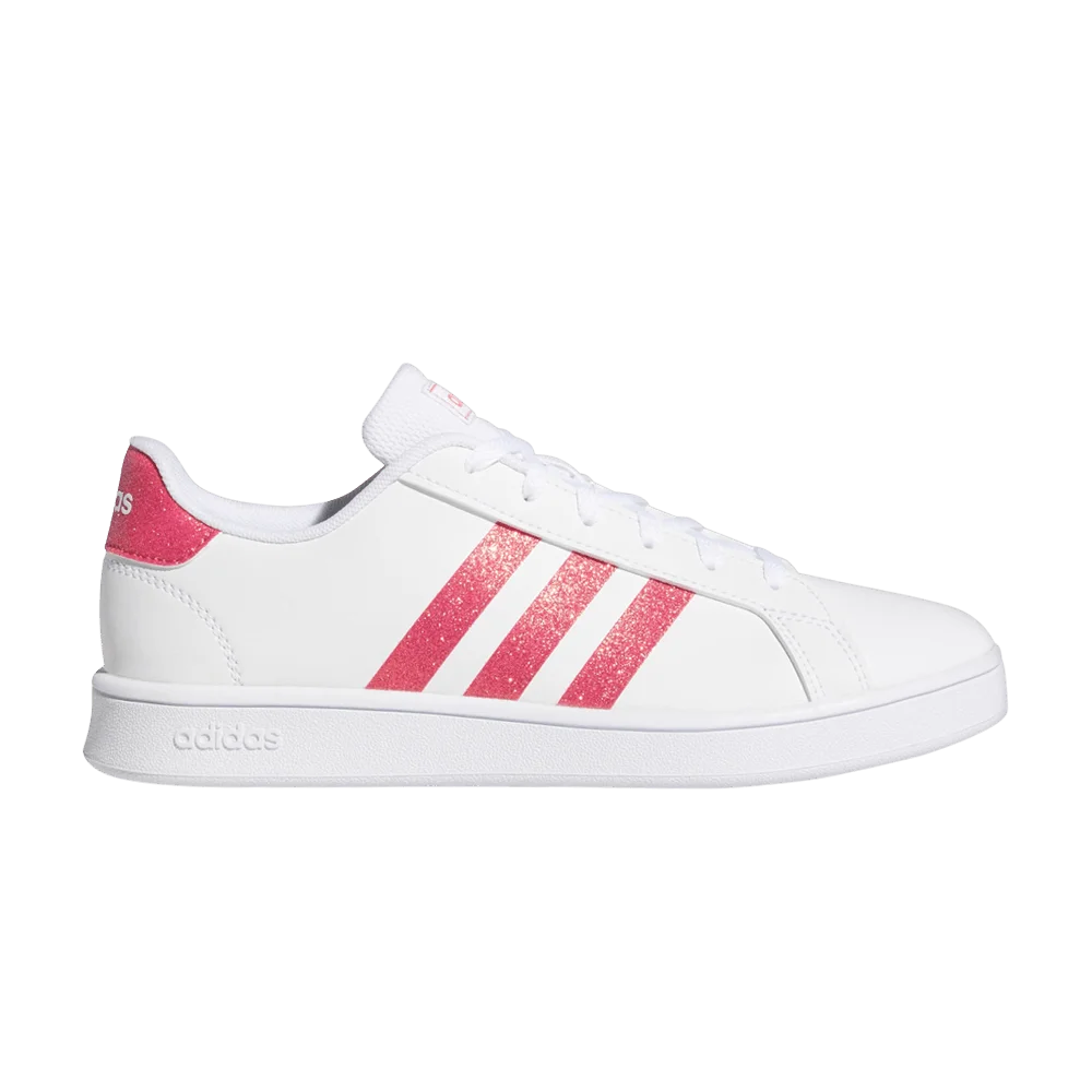 Krossovki-Adidas-Grand-Court-J-White-Real-Pink
