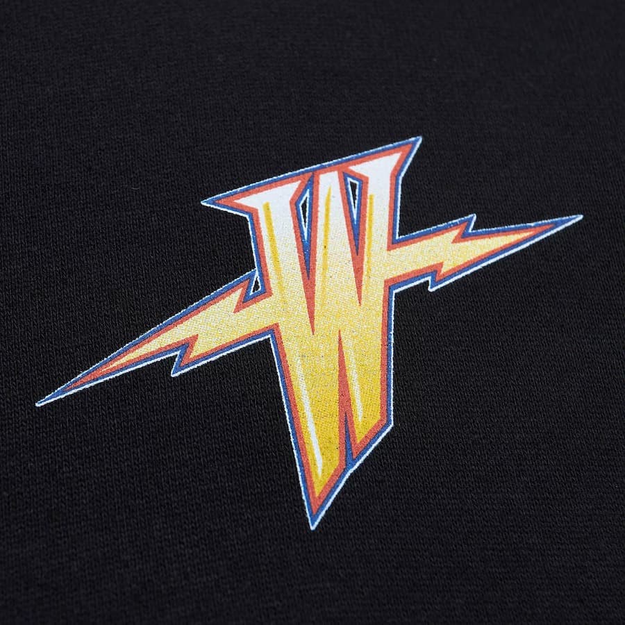 Худи Mitchell & Ness Black Golden State Warriors SUGA Glitch Pullover Hoodie