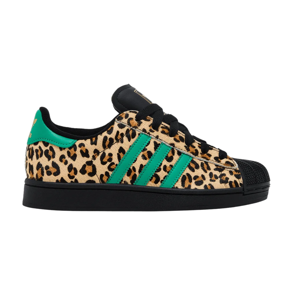 Krossovki-adidas-Wmns-Superstar-Black-Court-Green-Leopard