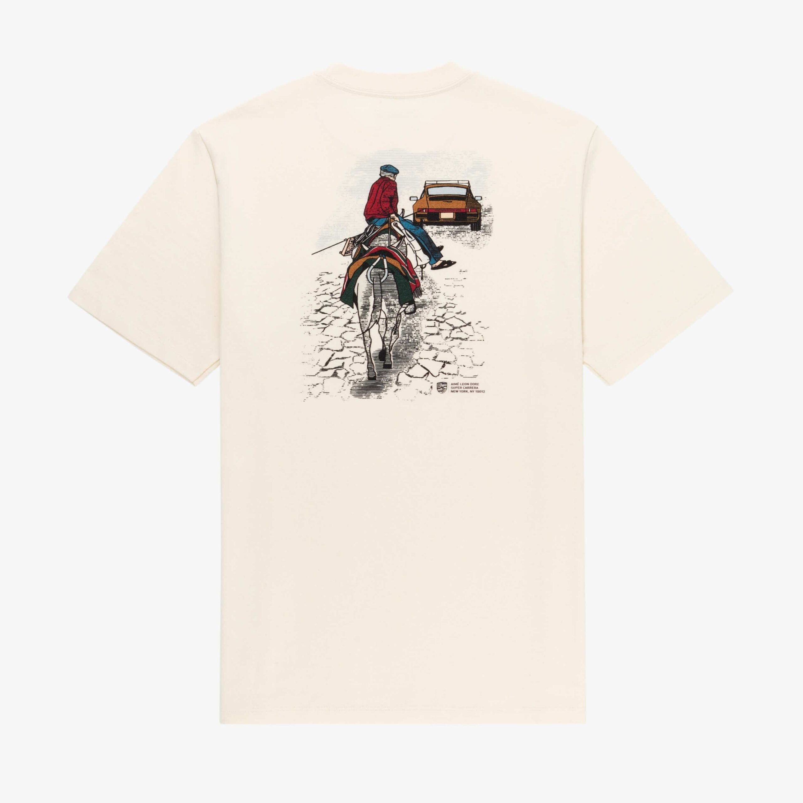 Aime-Leon-Dore-x-Porsche-911SC-Pappou-Graphic-T-shirt-Off-White-scaled