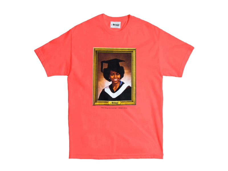 Футболка Awake Graduation Tee Neon Coral