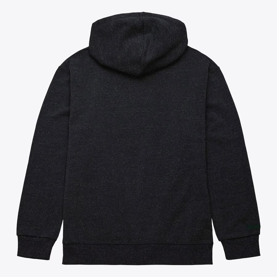 Худи Mitchell & Ness Black Milwaukee Bucks Snow Washed Fleece Pullover Hoodie