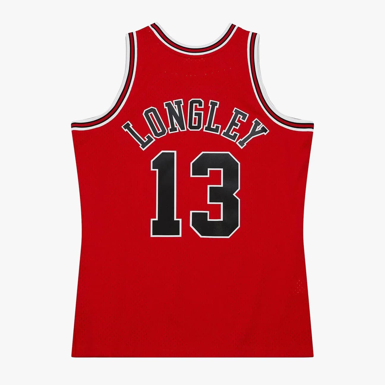 Баскетбольная джерси 1997-1998 Chicago Bulls Luc Longley #13 Swingman Hardwood Classic Red Jersey