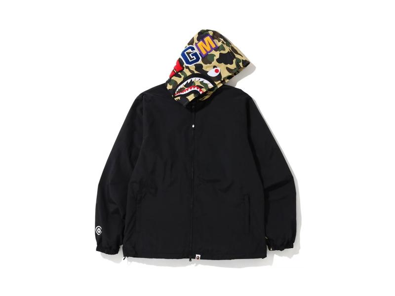 Куртка с капюшоном BAPE 1st Camo Shark Hoodie Jacket (FW19) Yellow