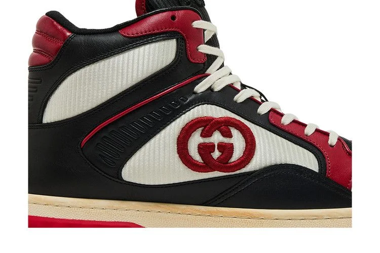Кроссовки Gucci MAC80 High 'Black White Red'