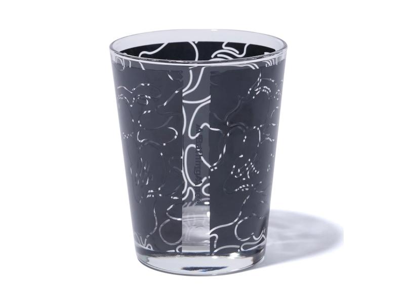 Стеклянный стакан BAPE ABC Neon Camo Glass Black