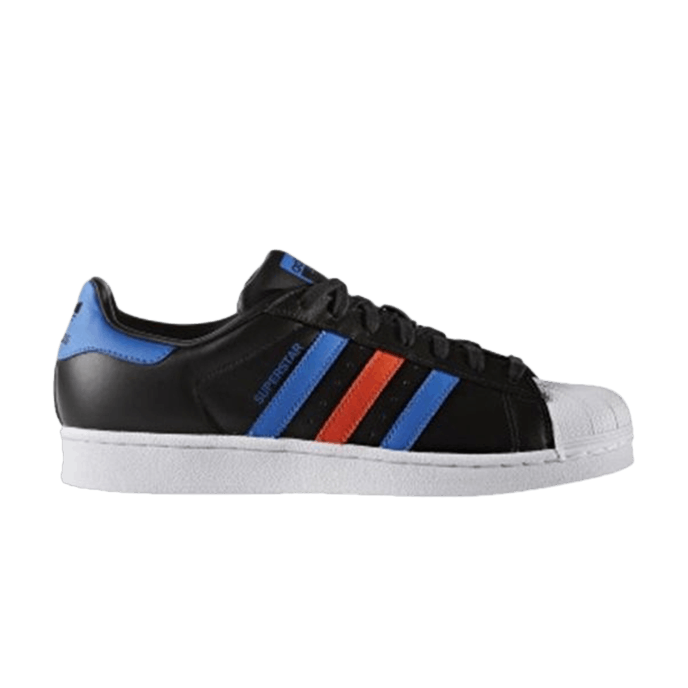 Кроссовки Adidas Superstar 'Black Blue Red'