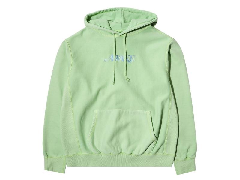 Худи Awake Embroidered Logo Hoodie Light Green