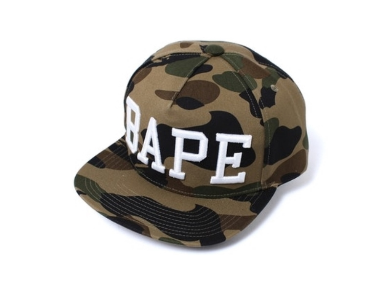 Бейсболка BAPE 1st Camo Snap Back Cap Green