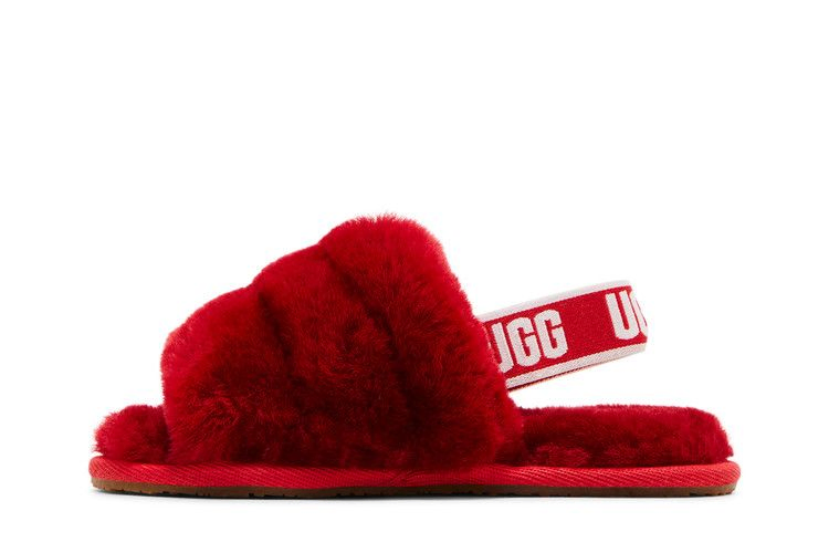 Кроссовки UGG Fluff Yeah Slide Toddler 'Ribbon Red'