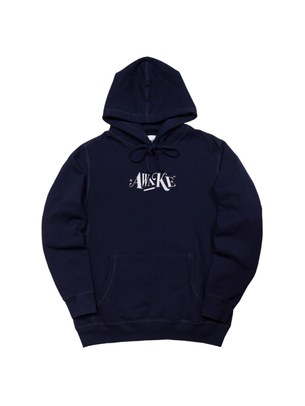 Худи Awake Distorted Logo Hoodie Navy