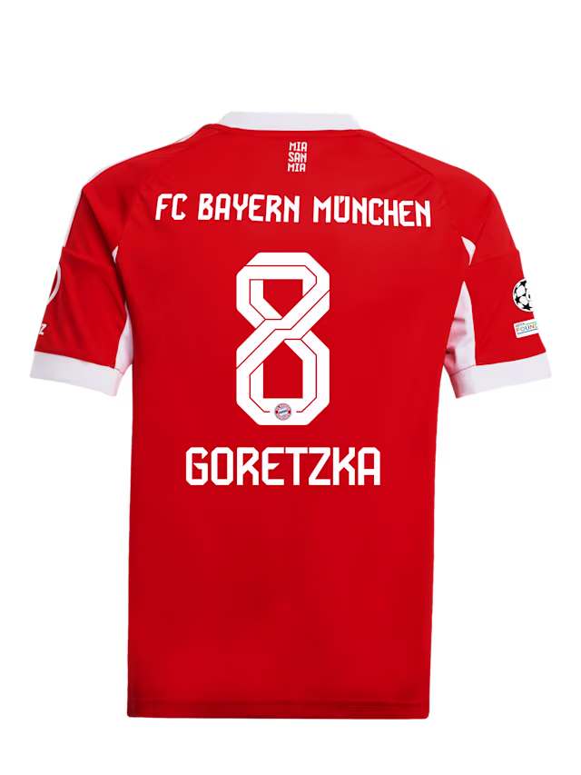 Детское футбольное джерси FC Bayern Munich Home Jersey 25-26 GORETZKA 8
