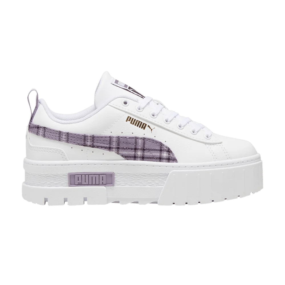 Кроссовки Puma Mayze Winter Big Kid 'Tartan Formstrip - White Pale Plum'