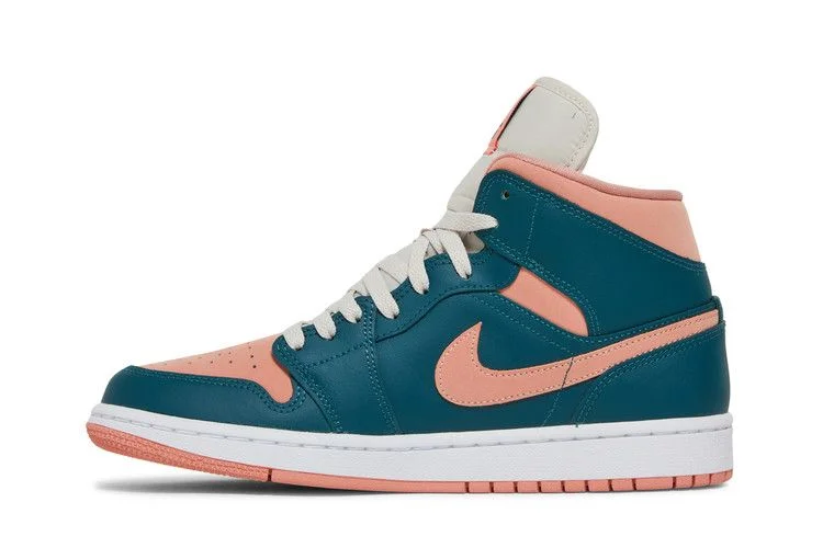 Кроссовки Wmns Air Jordan 1 Mid 'Dark Teal Green'