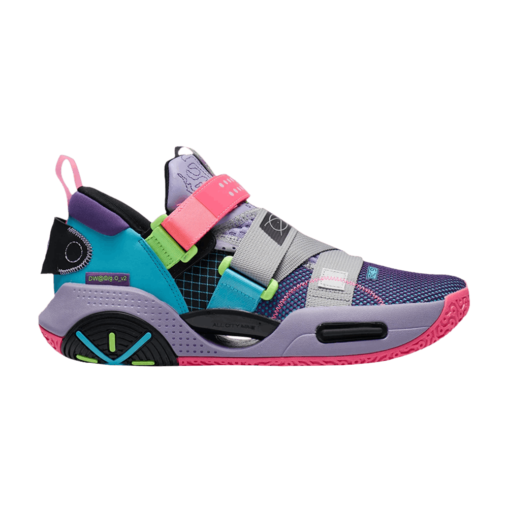 Кроссовки Li-Ning Wade All City 9 V2 'Tillandsia Purple Ocean Blue'