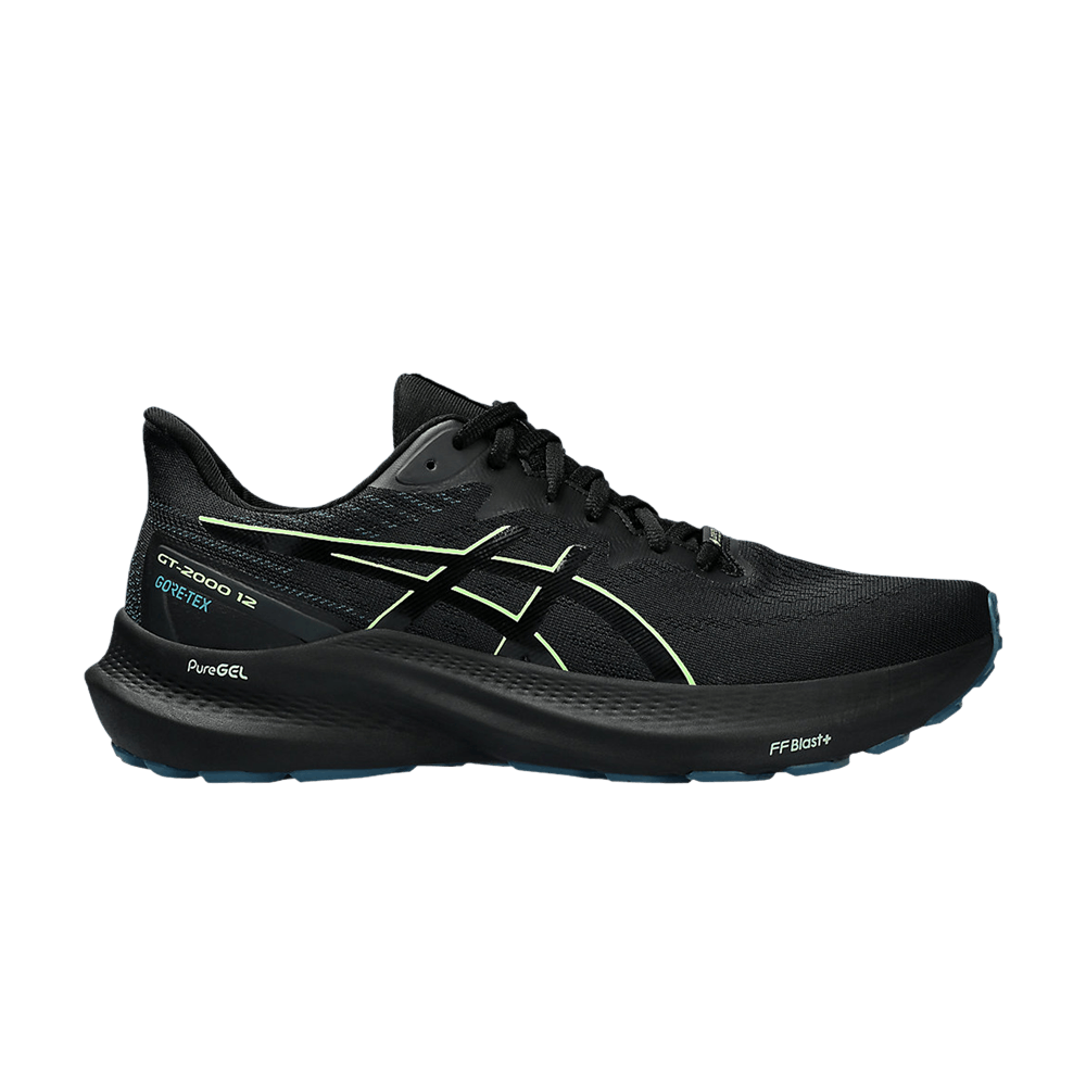 Кроссовки ASICS GT 2000 12 GORE-TEX 'Black Illuminate Green'